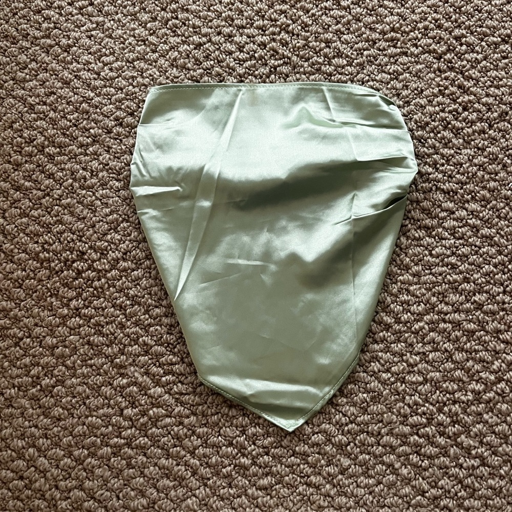 Princess Polly silk green head scarf - one size